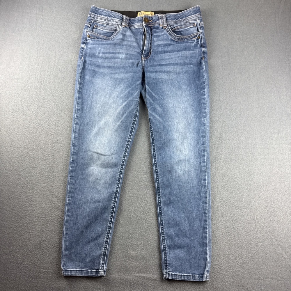 Democracy Jeans Women's 12 Blue Ab Technology Skinny Stretch Jegging Whiskered